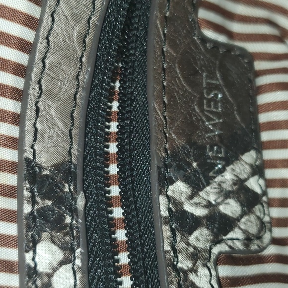 Brown, white, Nine West, bag - Picture 6 of 7